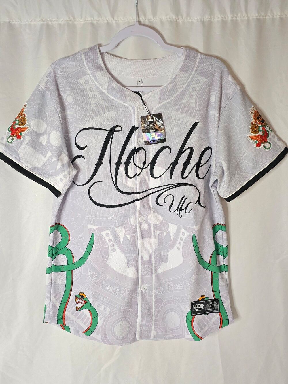 UFC Noche Futbol Jersey White Mexico Snake Pride NWT